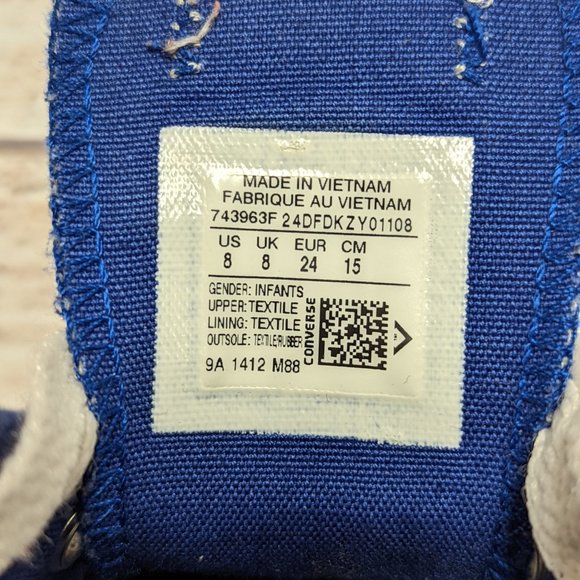 Converse Kids Galaxy lace up shoe size 8T - Picture 7 of 7